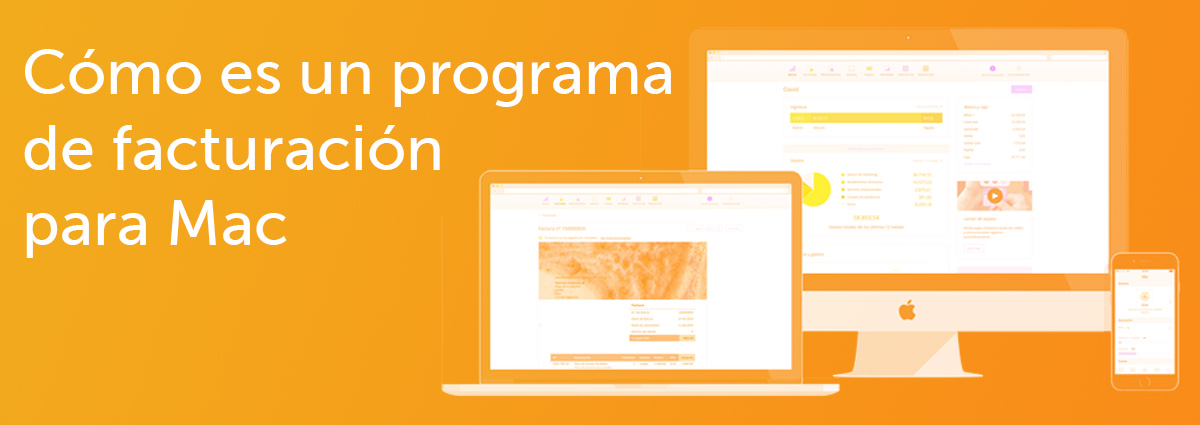Un ejemplo de un programa de facturación para Mac en la nube que vale para varios dispositivos.